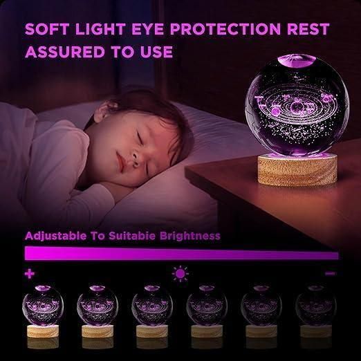 Celestara | 3D Crystal Lamp Ball(Assorted Design)